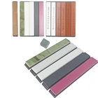 Белая Корундовая точилка с фиксированным углом, зеркальная шлифовка, корректирующий камень, набор кожевенной одежды