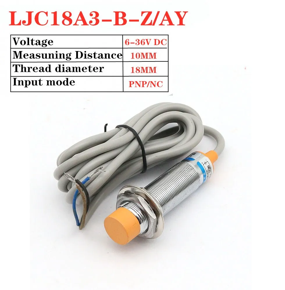 LJC18A3-B-Z/BX BY AX AY EZ датчик приближения цилиндрический емкостный Бесконтактный переключатель 10 мм Функция обнаружения дистанционный NPN/PNP NO/NC