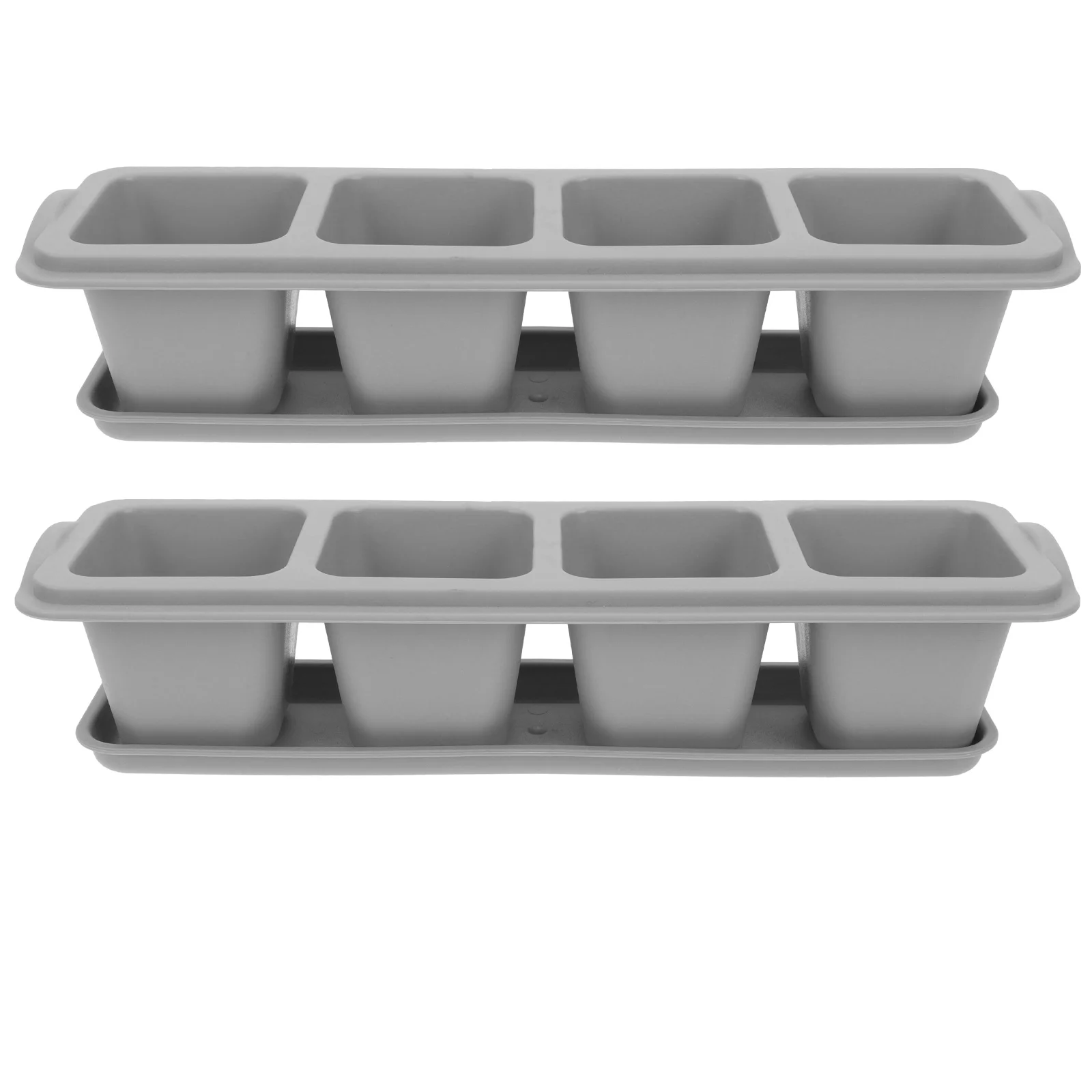 

2Pcs Succulent Flower Pots Plastic Flower Planting Pots Flower Planter Pots
