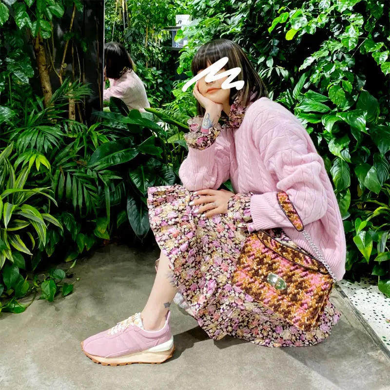 New Women Platform Shoes Woman Heightening Casual Shoes Breathable Sneakers