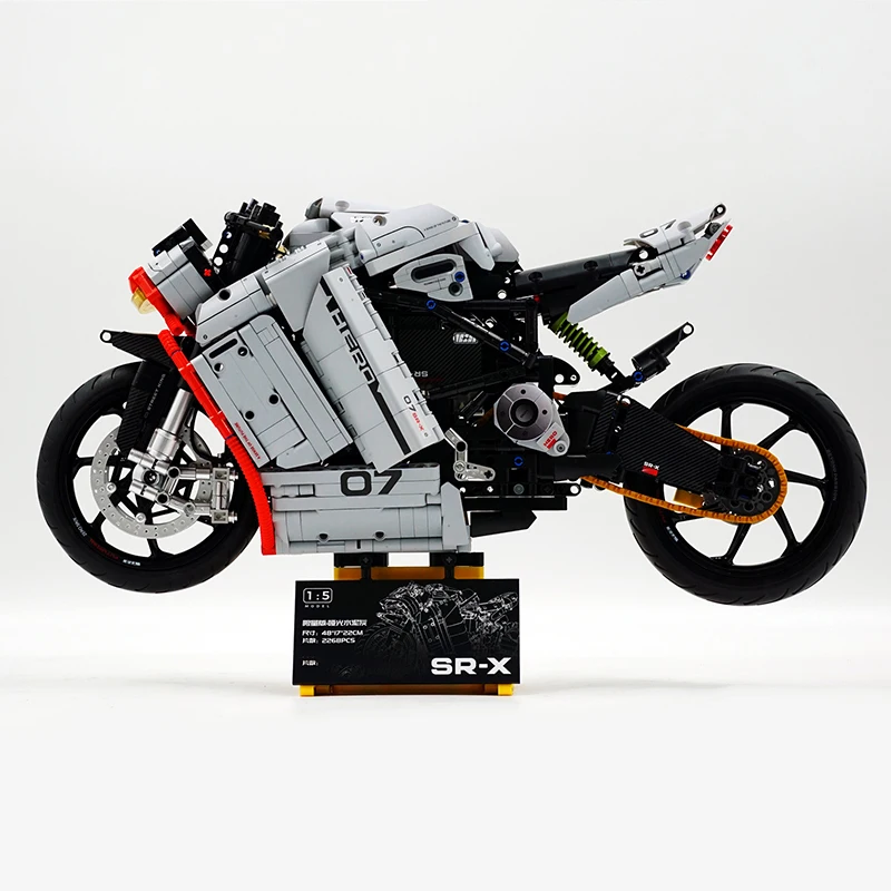 GULY 60507 MOC Технический 1:5 Мотоцикл ZERO SR-X Модель Строительные блоки Кирпичи DIY
