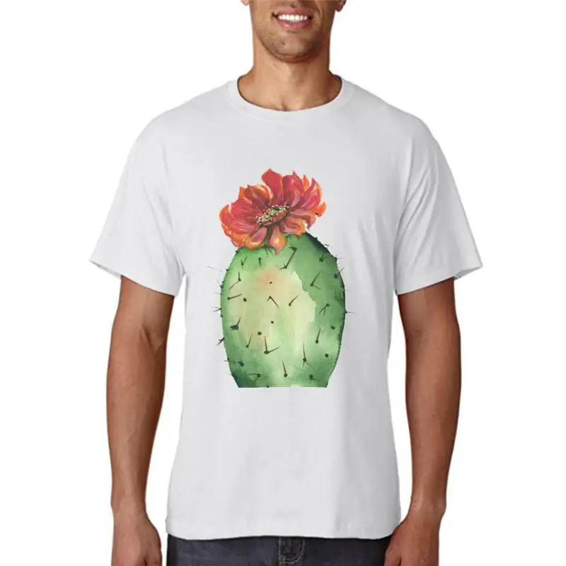 

Women Lady Tees Print Graphic Cartoon Plant Flower Cactus Clothing Clothes Tops Clothing Female T Shirt Womens T-Shirt