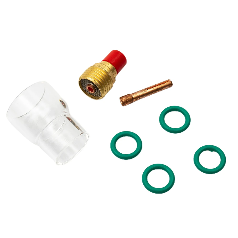 Комплект из 7 предметов пирекс-стеклянная чашка факельная горелка для сварки TIG