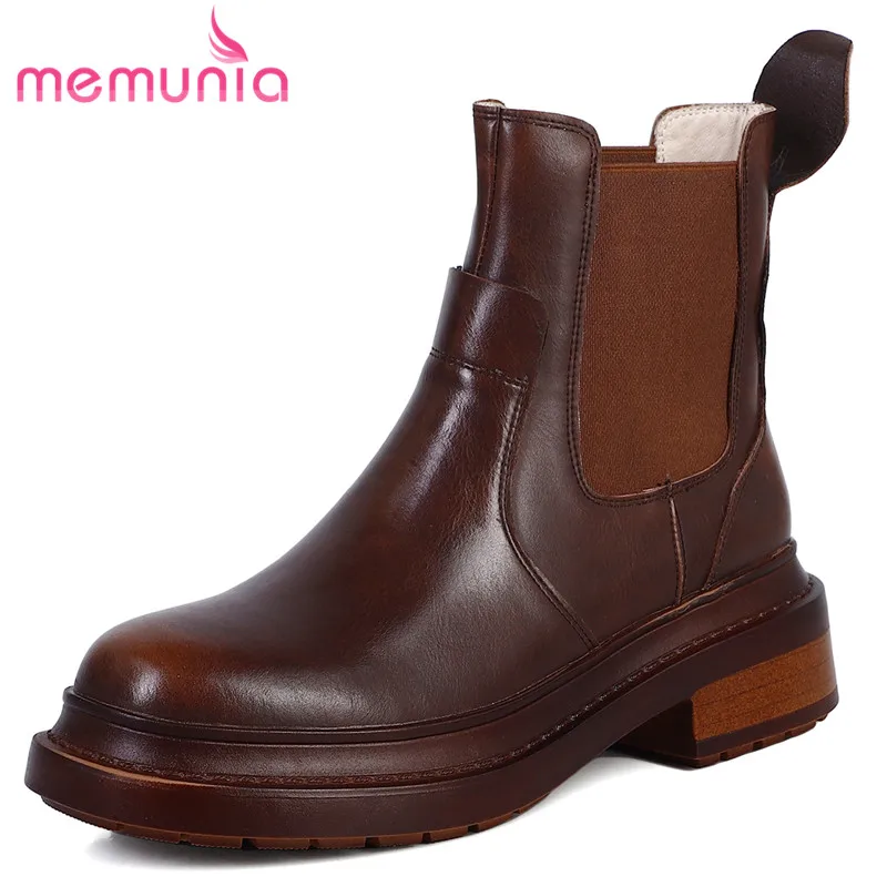 

Женские ботинки челси из натуральной кожи, в стиле ретро