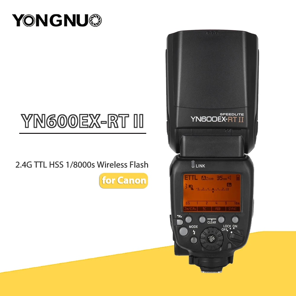 Фото YONGNUO YN600EX-RT II Авто TTL HSS 1/8000s Вспышка Speedlite 2,4G Беспроводная главная вспышка для камеры Canon 5D3 5D2 7D Mark II 6D 70D №1
