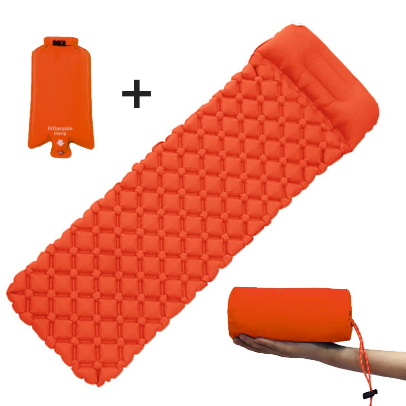 Outdoor Camping Mat Ultra-Light Self Inflatable Mattress Hiking Tent Mat  Air Cushion Portable Sleeping Pad Waterproof Mattress
