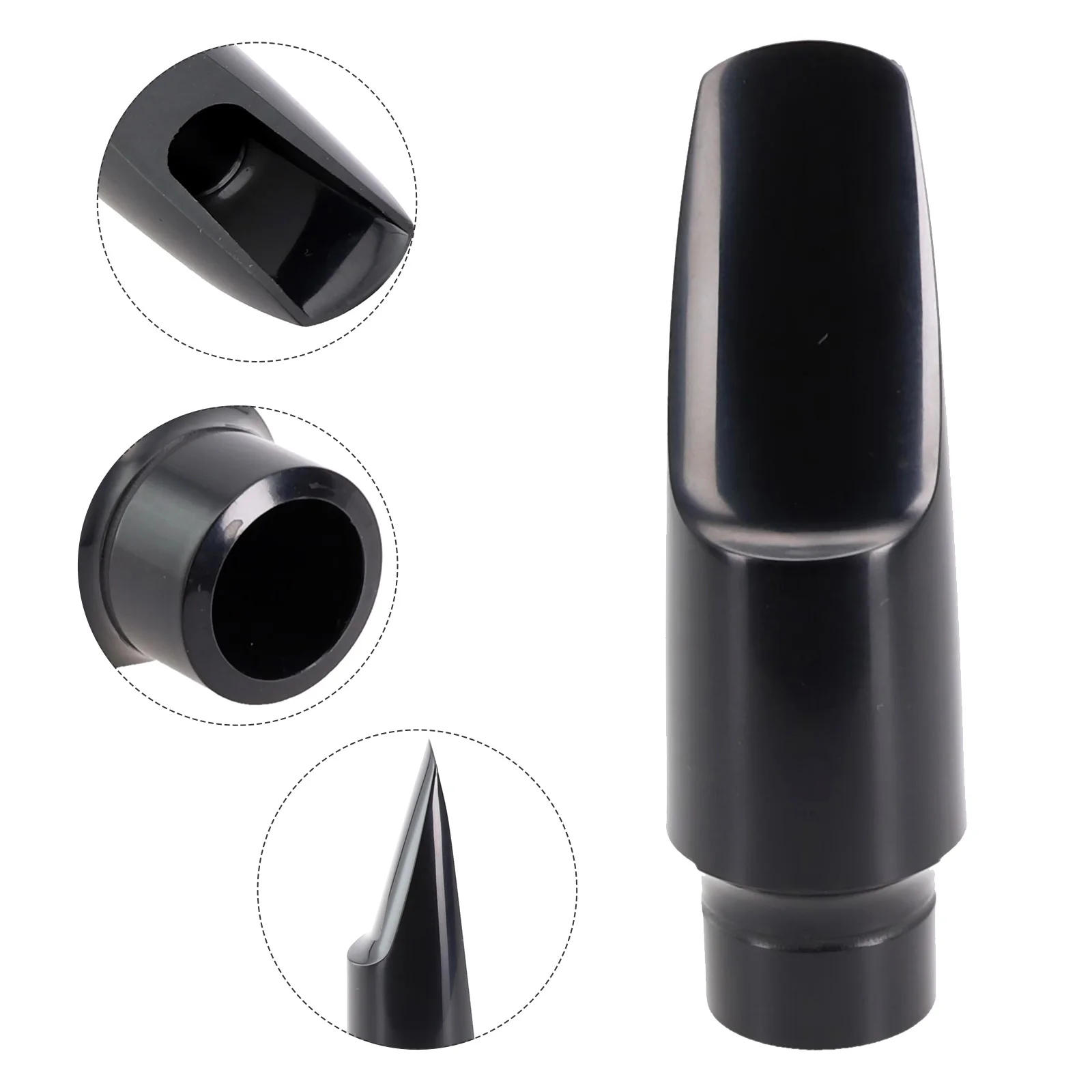 

Alto Saxophone Mouthpiece ABS Plastic Accessories Beginners Black For Professionals No Chips Parts Replacement