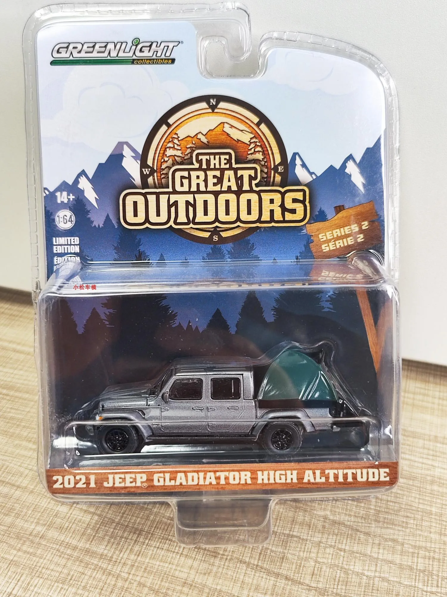 

1/64 Scale Diecast Car Model Toys 2021 Jeep Gladiator High Altitude Pickup Truck GreenLight Die-Cast Metal Vehicle For Gift Kids
