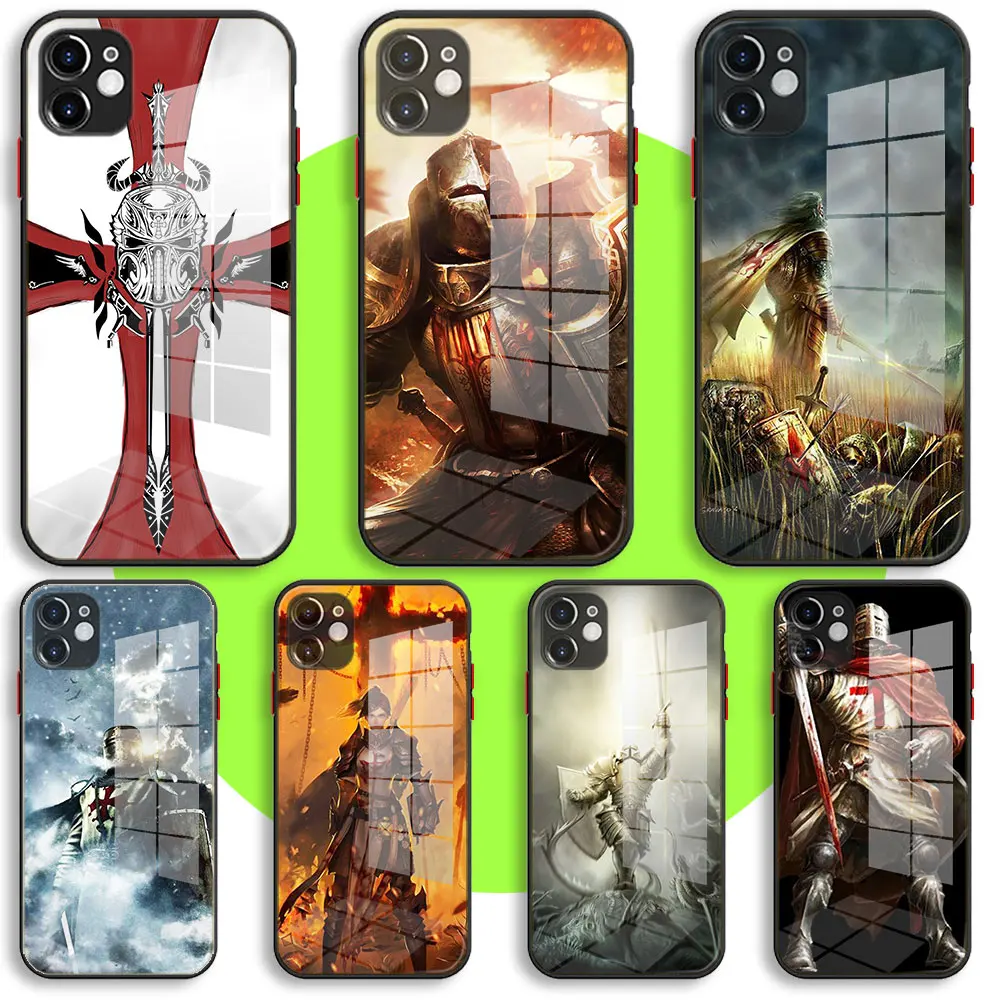 

Liquid Tempered Glass Case For iPhone 13 11 12 Mini Pro Max XS XR X 7 8 6 Plus SE2 Silicone Cover crusaders