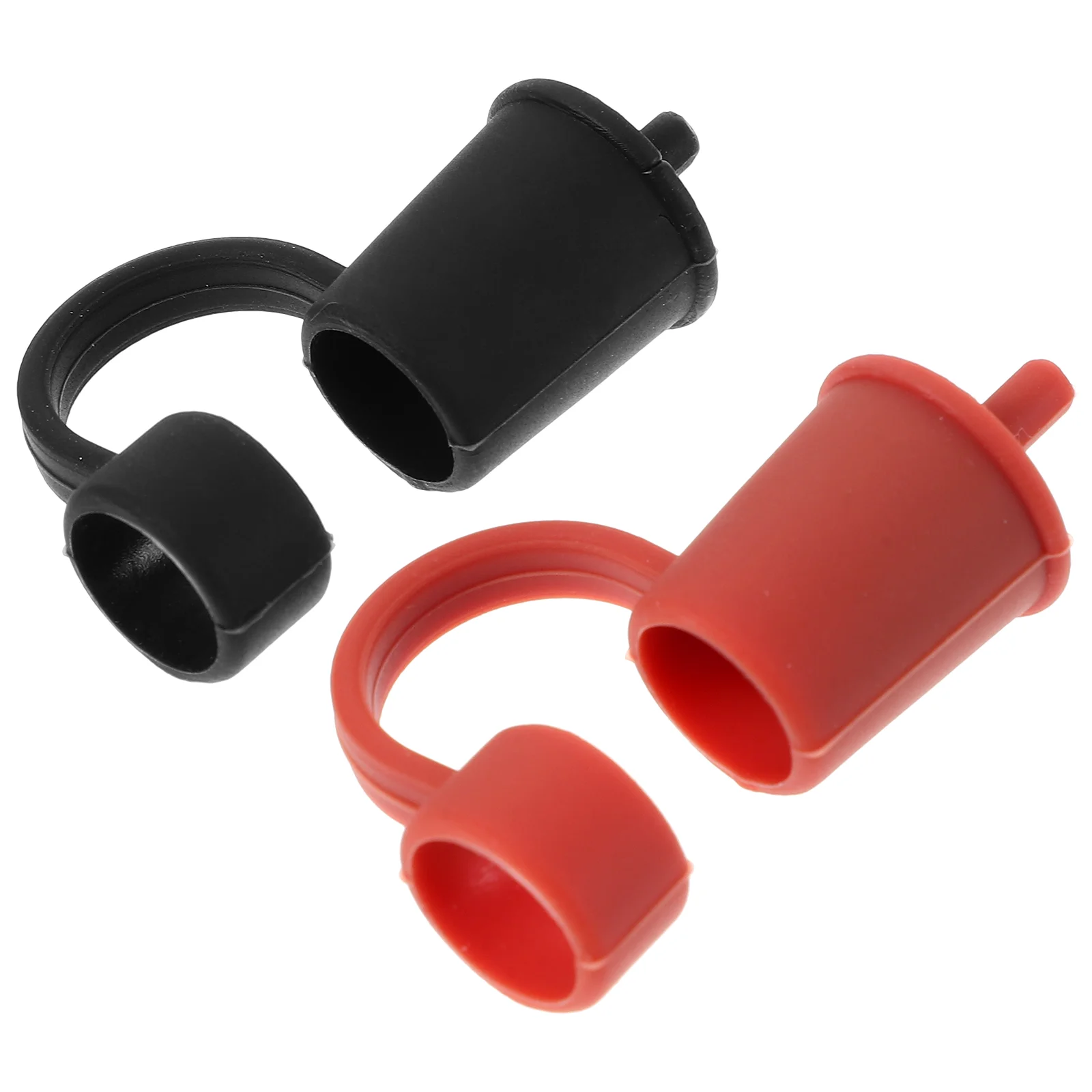 

2 Pcs Drinking Straw Cap Silicone Tips Cover Topper Lid Decor Supplies Modeling