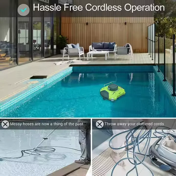Новейший беспроводной автоматический робот-пылесос для бассейна подземный
