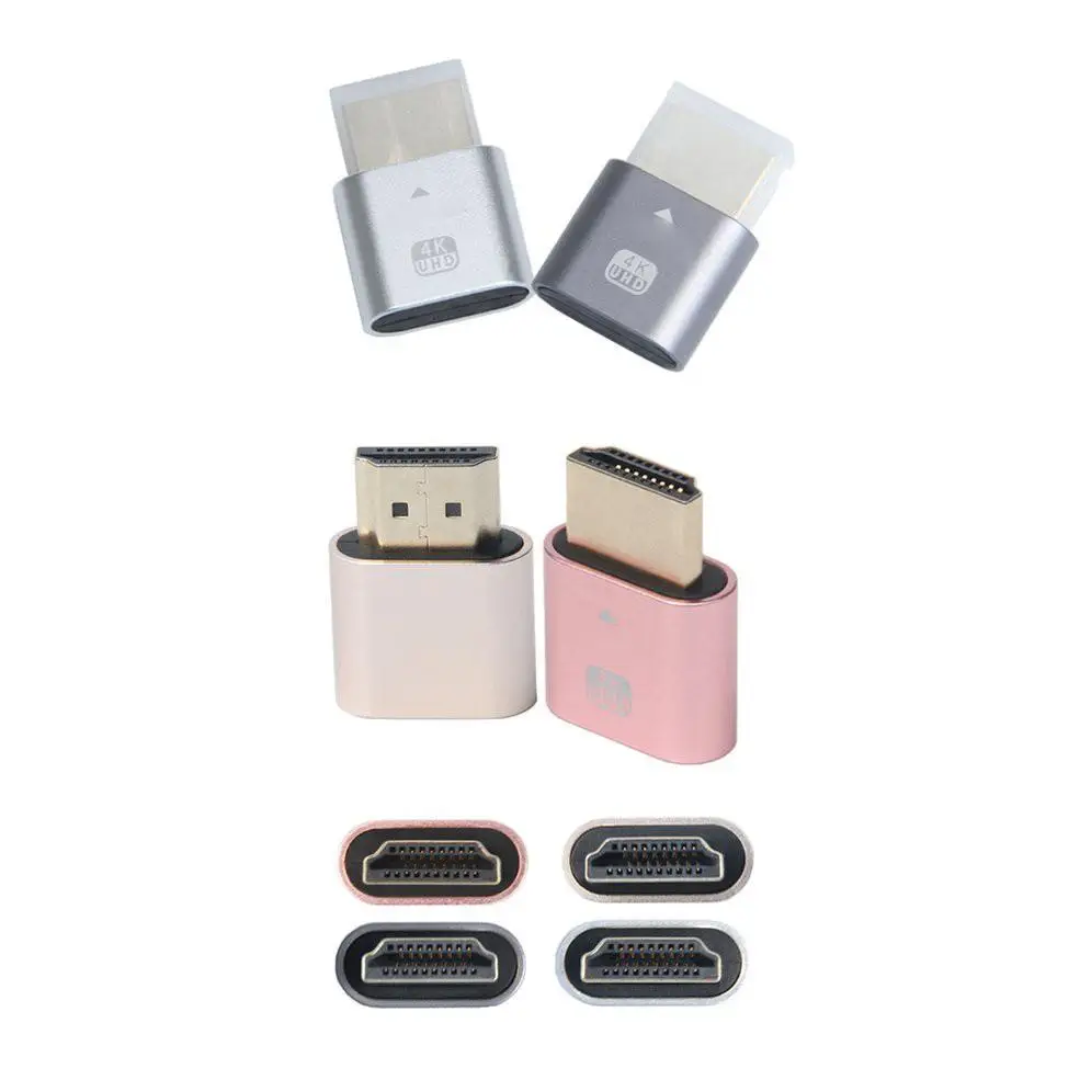 HDMI Virtual Display 4K DDC EDID Dummy Plug Cheat Emulator Adapter Support All Systems |
