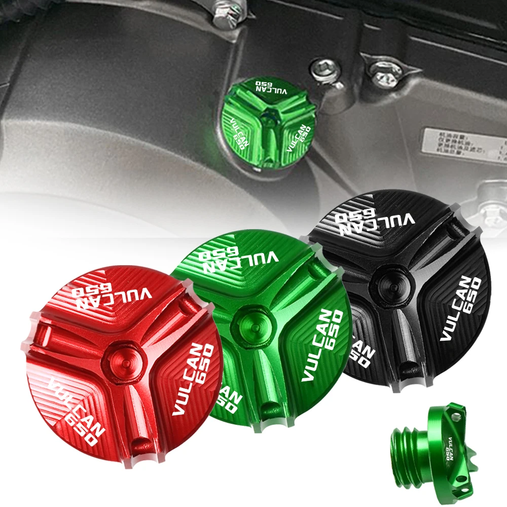 

2022 Motorcycle Accessories For Kawasaki VULCAN 650 VULCAN650 2021 2019 2018 2017 2016 Engine Oil Drain Plug Sump Nut Cup Cover