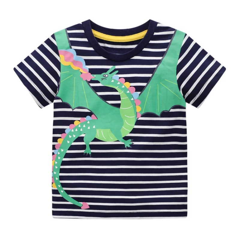 Summer New 2022 Children's T-shirt Cartoon Cute Printed Short-Sleeved Top Children's Clothing Breathable Kids Tops Outwear 2-12Y enlarge