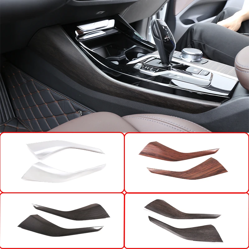 Автомобильные аксессуары из углеродного волокна 2 шт. sabs, внутренняя Центральная панель консоли, боковые отделочные полосы, крышка для BMW X3 G01 2018 2019 2020 2021