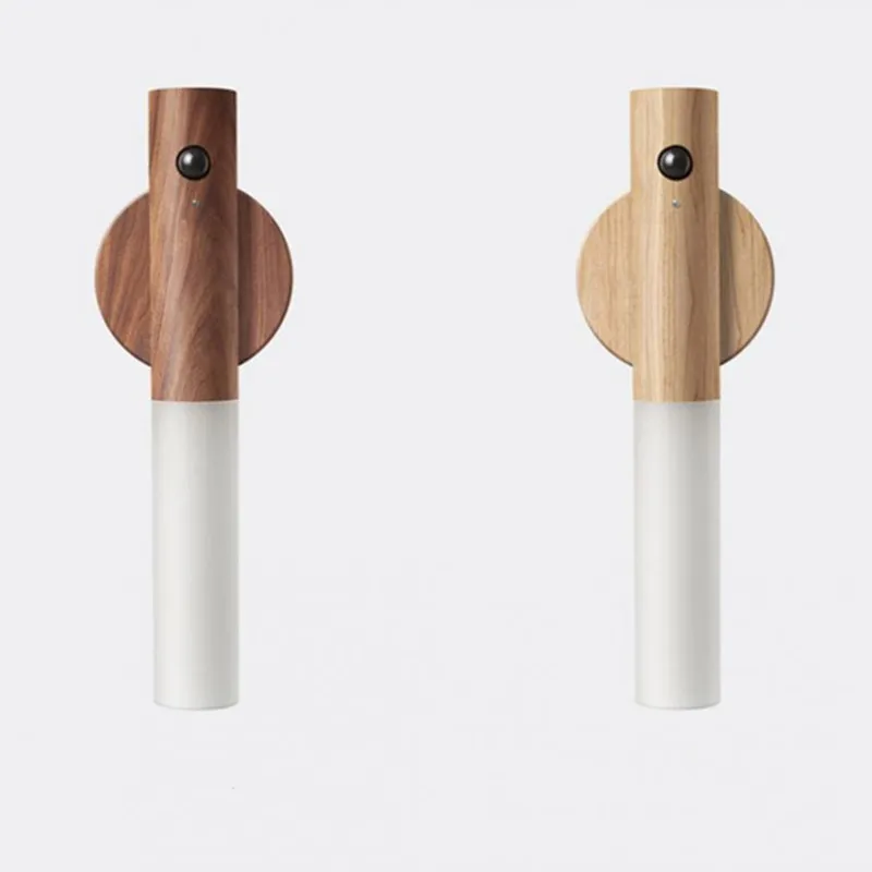 

Wood Sensor Light LED Strip 1W Kitchen Rechargeable Magnet Lamp Home Stairs Lighting Lights For Hallway Wall Bedroom Table Gift