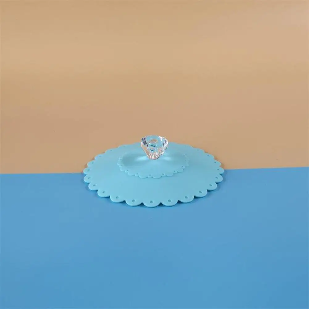 

1PCS Silicone Anti-dust Cup Seals Lid Glass Drink Cup Cover Heat-resistant Leak-proof Diamond Cup Lid Mugs Bowl Warm Suction Cap