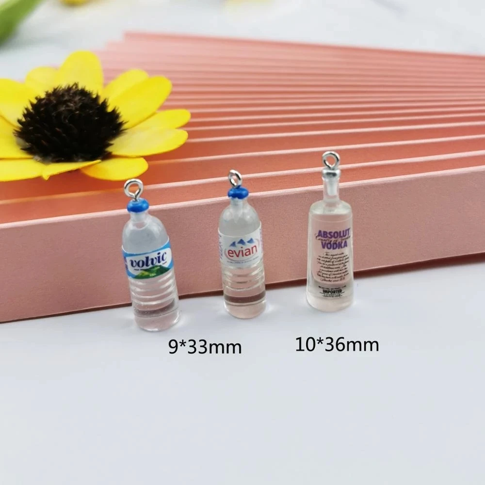 

10pcs Water Bottle Charms Oil Drop Zinc Alloy Floating Pendant Fashion Jewelry Accessories jewelry making supplies charms