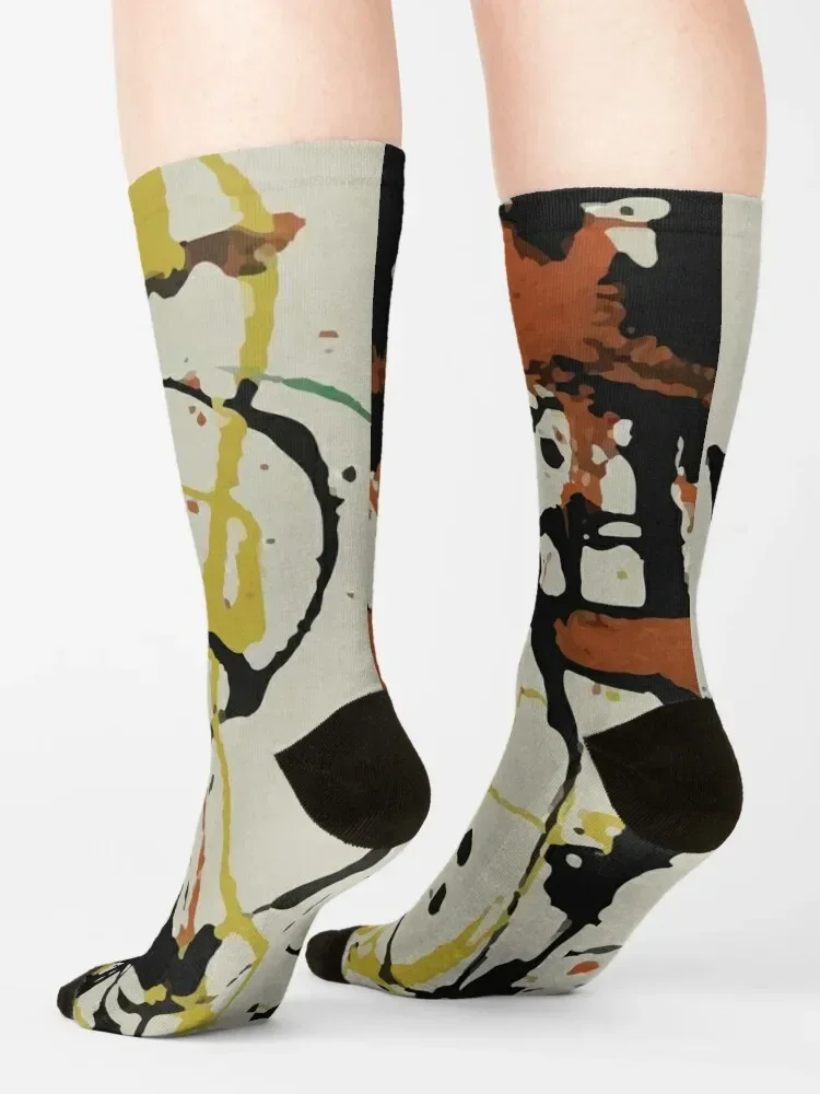 Jackson Pollack | Носки № 26 спортивные рождественские подарки зимние мужские носки для