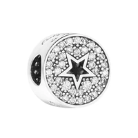 2022 mothers day pave star congratulations charm 925 silver jewelry fits original bracelet diy woman beads for jewelry making