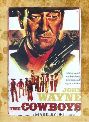 Настенное художественное оформление Джон Уэйн мальчики фильм плакат фотография