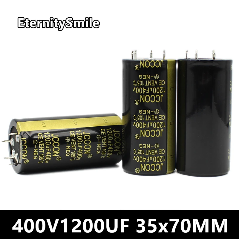 

1200UF400V 35x70MM Inverter Capacity 400V1200UF Electrolyte Capacitor 400V Oxygen Capacitor For Hifi Amplifier Low ESR