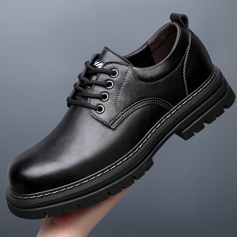

Men's Wear Shoes 2022 New Autumn and Winter Sports Martin Boots Casual Leather Shoes Worksite Work Labor Protection Shoes