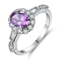 mens womens full diamond flower circle opening ring popular fashion zircon jewelry gift for friend