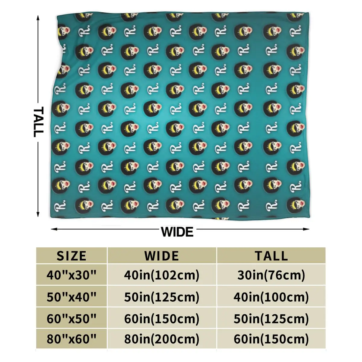 Many Faces Of Miss Richfield — бирюзовое ультрамягкое одеяло из микрофлиса