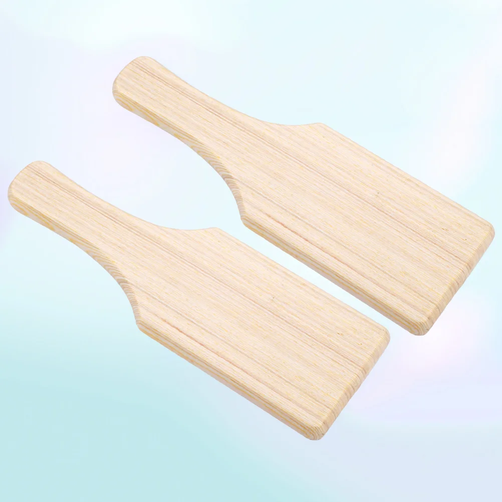 

2 PCS Wood Clay Sculpture Pad Pottery Supplies Wooden Paddle Garnish Tools Doitool Pledge Sorority Pine Small