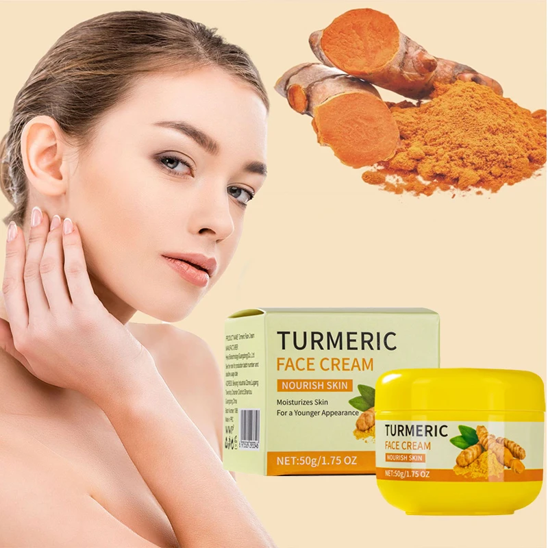 Фото Крем с куркумой, натуральный, нежный, мощный, увлажняющий, антиоксидантный, восстанавливающий, увлажняющий крем с витамином С, осветляющий, укрепляющий крем для кожи №3