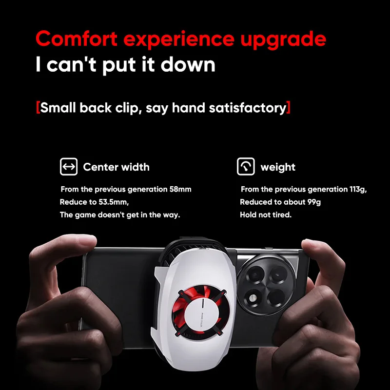 OnePlus 27W Freezing Point Cooling Back Clip High Power Low Noise Double Refrigeration Mobile Phone Game Cooler For OnePlus 11