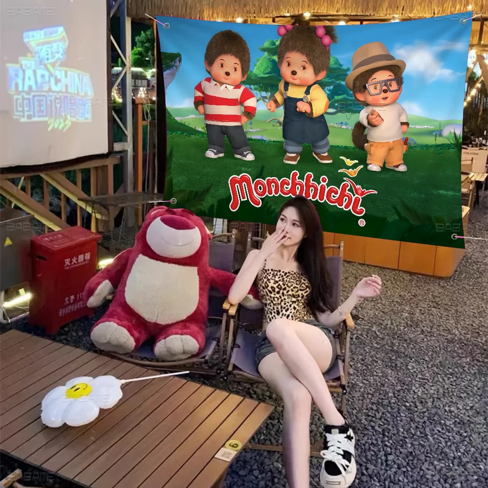 M-MONCHHICHIs аниме-карта флаг для гостиной домашний декор в общежитии искусство