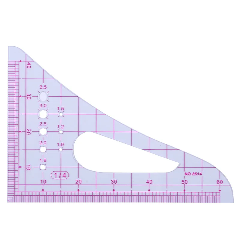 1 шт. измерительный набор для портного прозрачная линейка шитья рисования рукав