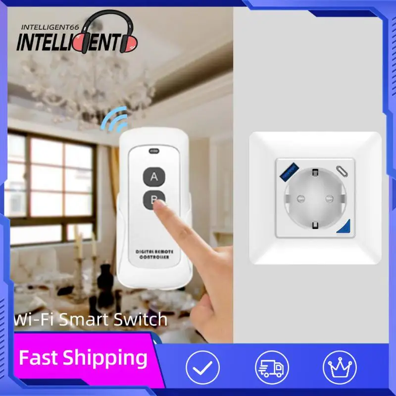 

Настенный смарт-выключатель с дистанционным управлением через приложение, 16 А