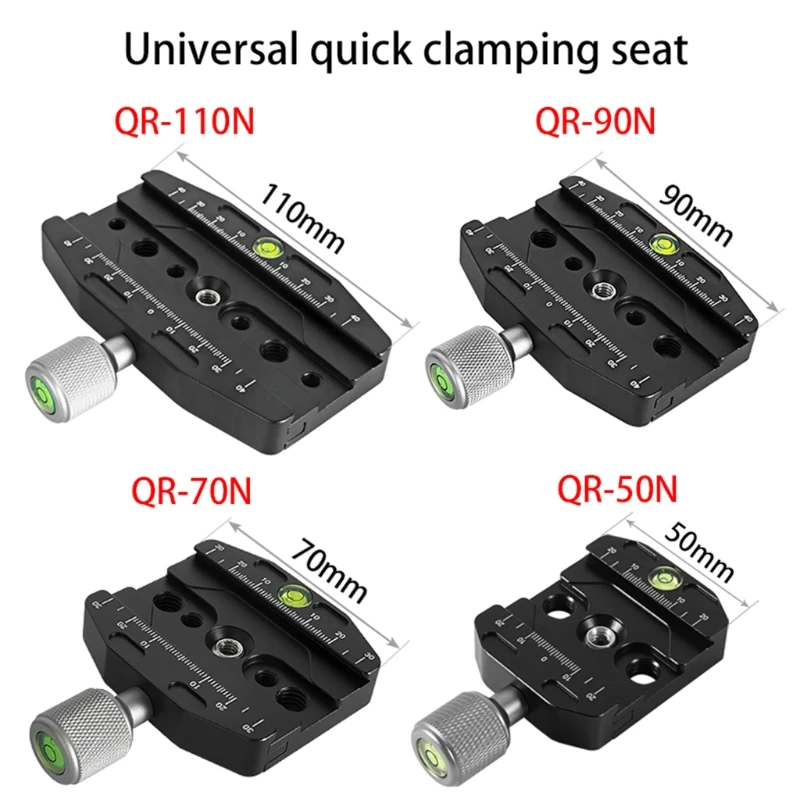 Description Picture 2 of itemAluminium 50mm/70mm/90mm/110mm Quick Release Clamp Tripod Ball Head Mount Clamp for Arca-Swiss Standard Camera Monopod