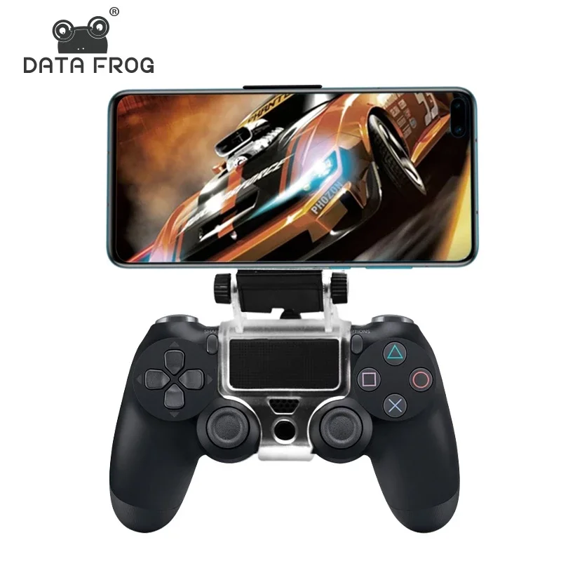 

Data Frog Mobile Cell Phone Stand Holder Universal for Dualshock 4 Adjustable Clip Gamepad Stand for PlayStation 4 PS4 Slim Pro