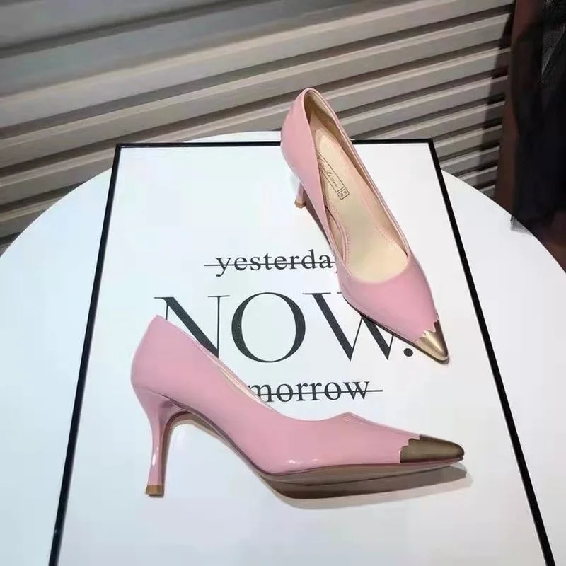 

Женские туфли на высоком каблуке 9 см, туфли-лодочки с острым носком на шпильке, свадебные привлекательные туфли для невесты, новинка 2022