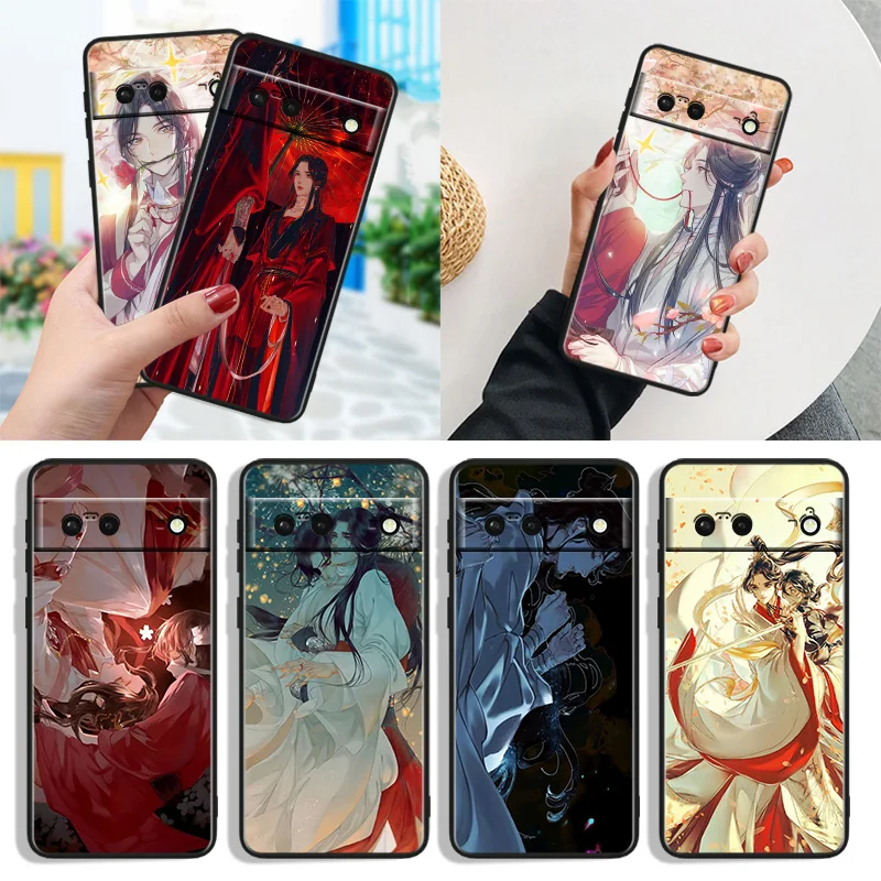 

Heaven Official’s Blessing Shockproof Cover for Google Pixel 7 6a 6 Pro 5 4 4A XL 5G Black Phone Case Shell Soft Fundas Capa