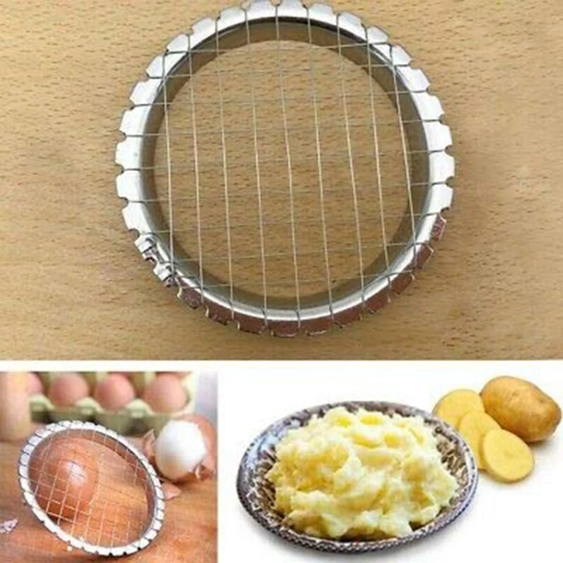 

1Pc Stainless Steel Egg Slicer Cutter Cut Egg Device Grid for Vegetables Salads Potato Mushroom Tool Chopper for Kitchen Chopper