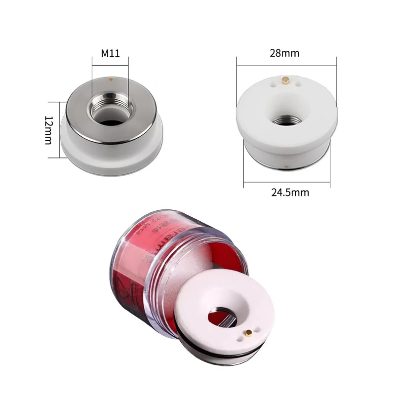 

Детали лазерной головки Raytools 27,9x4,1 37x7 30x5 Защитная линза для лазера Raytools Керамическое лазерное кольцо D28 D32 M11 M14 BT240 BM110 114