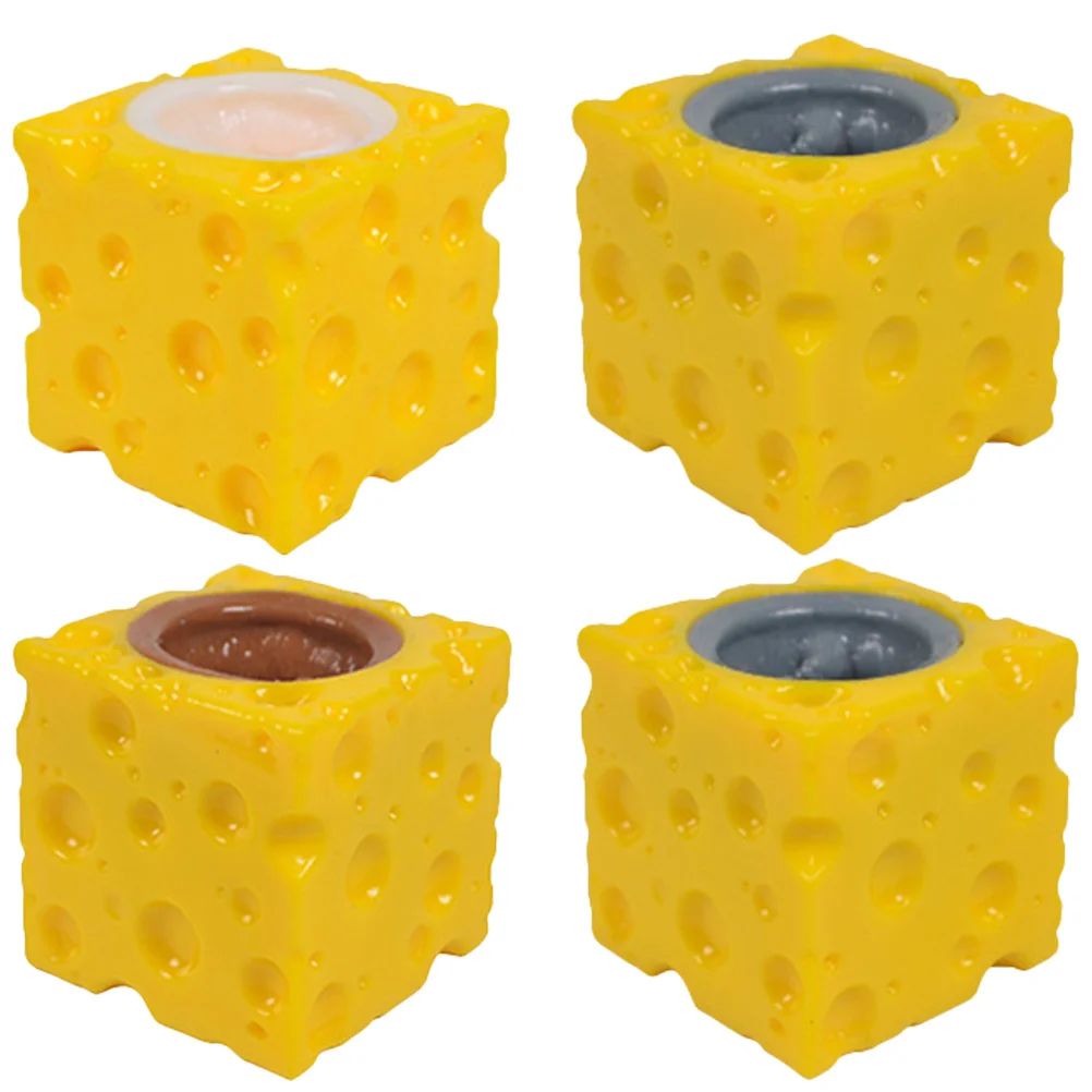 

Animal Cheese Mouse Cup Toy Fake Present Kids Supple Vivid Squeeze Toys