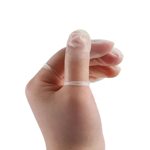 Одноразовые нитриловые рабочие напальчники Safety Gloves