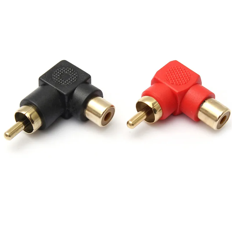 Промышленные переходники RCA 90 градусов штекер под прямым углом M/F угловой