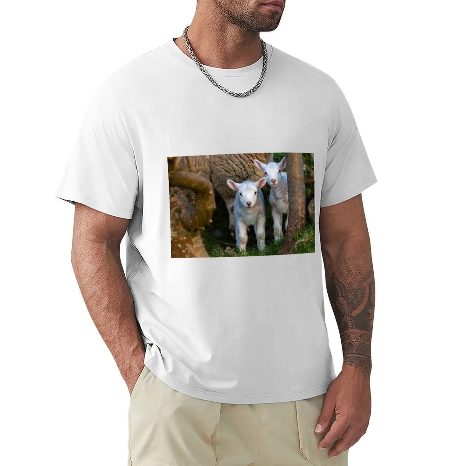 Весенняя футболка в виде ягнят и Ewe 3 для мальчика милая одежда топы блузка