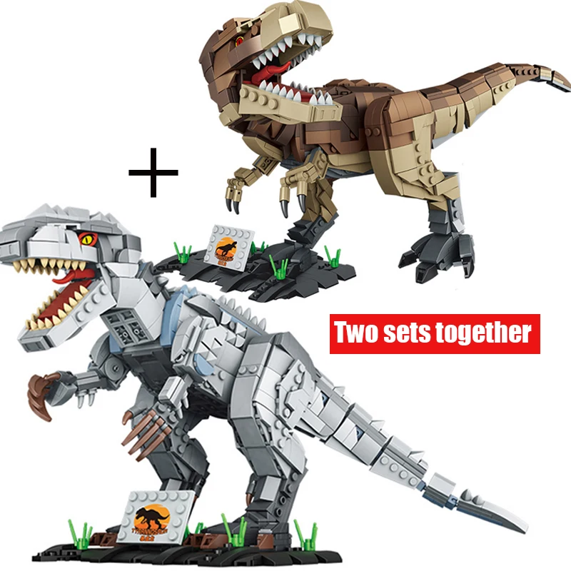 

Dinosaur Ideas Technical T-Rex Dinosaur Animal World Building Blocks Creative Deformed Dinosaur Bricks Kids Toys Children Gifts