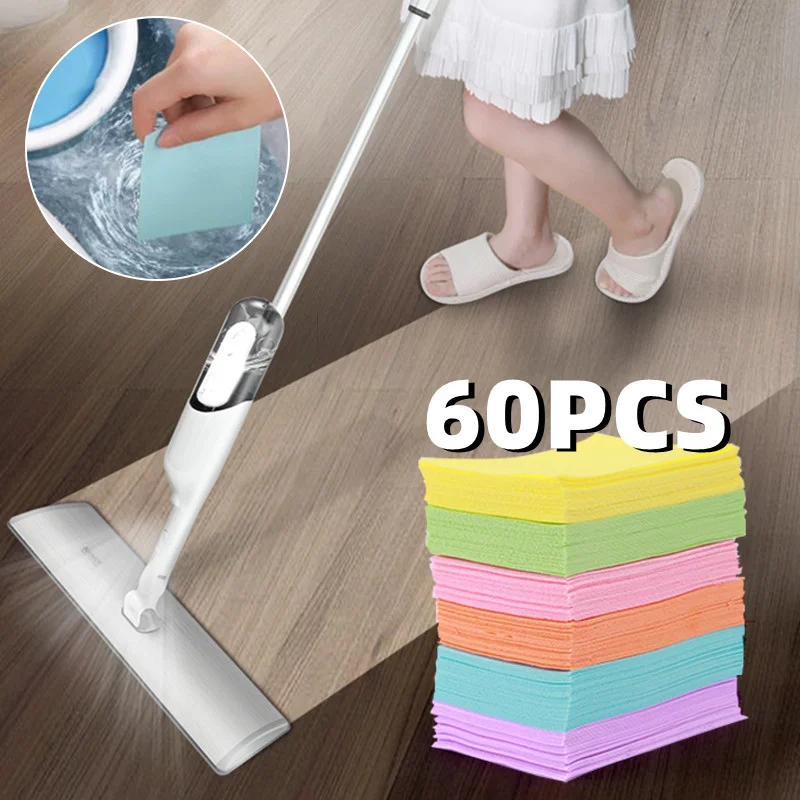 

30/60PCS Cleaner Cleaning Sheet Mopping The Floor Wiping Wooden Floor Tiles Toilet Cleaning Household Hygiene Cleaning Tool