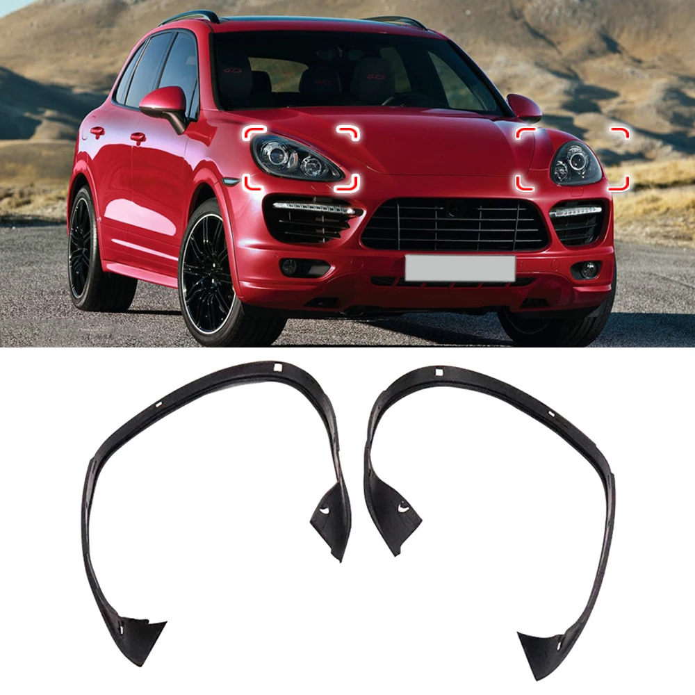 

K-автомобильная резиновая уплотнительная полоса для фар, фотодекоративная полоса для Porsche Cayenne 2011 2012 2013 2014