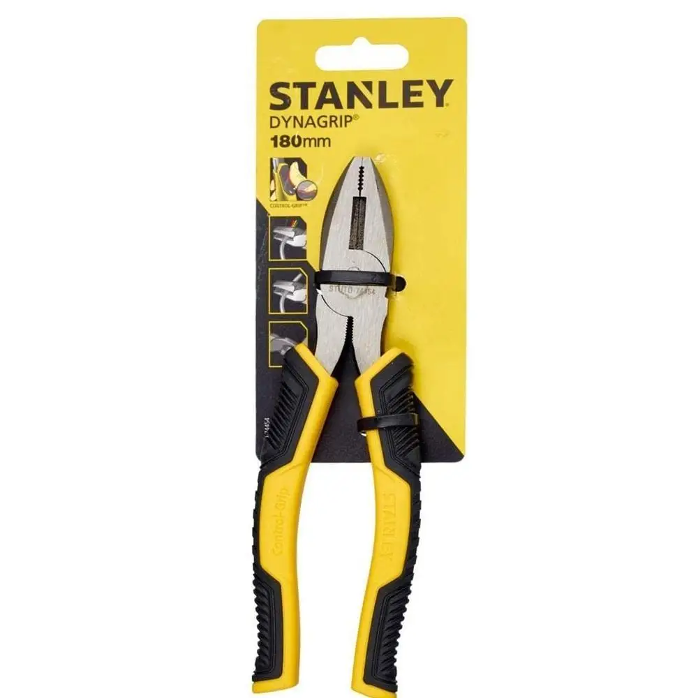 Stanley STHT074454 Combination Pliers 180mm, Comfortable and Safe Use