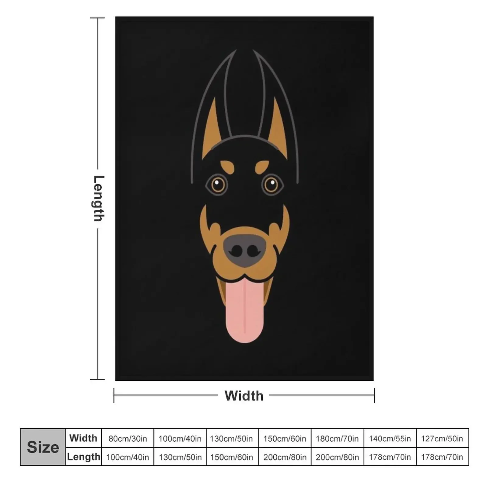 Собака породы Доберман-пинчер face одеяло дизайнерские мягкие диваны одеяла